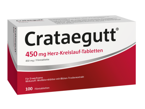 Packshot Crataegutt Tabletten 450mg 100 Stück