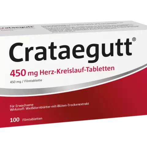 Packshot Crataegutt Tabletten 450mg 100 Stück